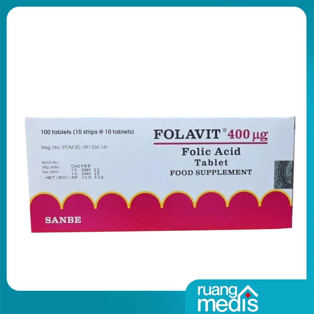 Foto FOLAVIT 400 MCG TAB SANBE 2