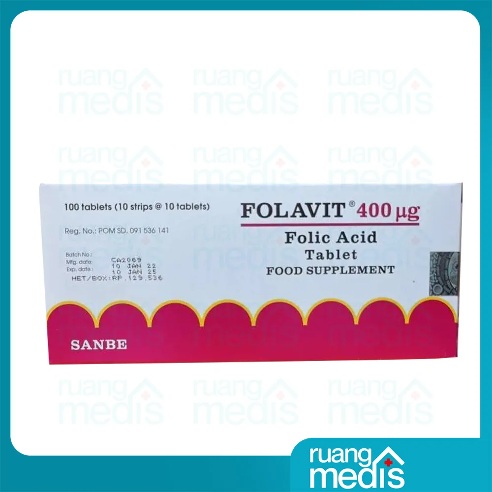 Foto FOLAVIT 400 MCG TAB SANBE 5