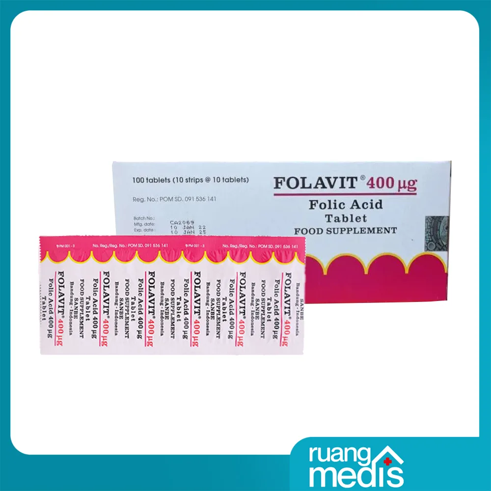 FOLAVIT 400 MCG TAB SANBE