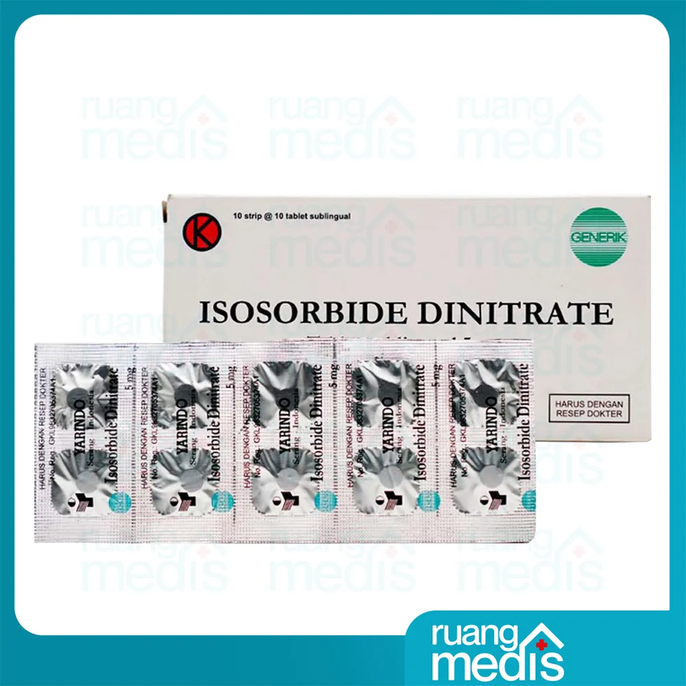 ISOSORBIDE DINITRATE 5 MG YARINDO