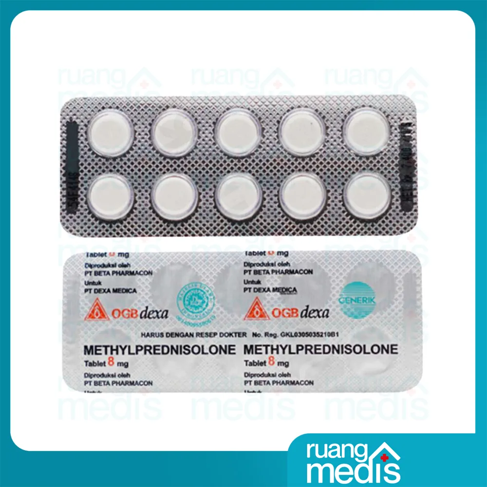 Foto METHYLPREDNISOLONE 8 MG Dexa TAB 3
