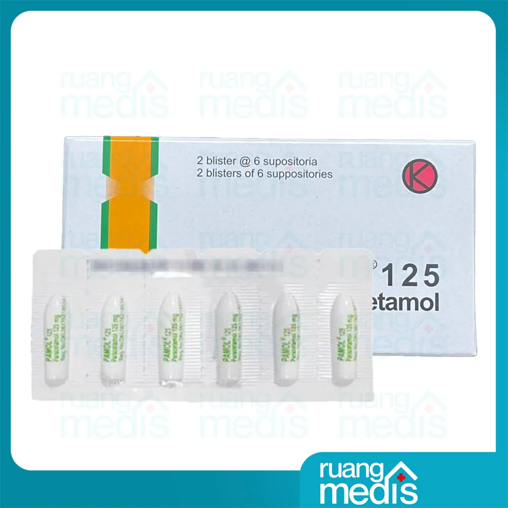 PAMOL 125 SUPP INTERBAT