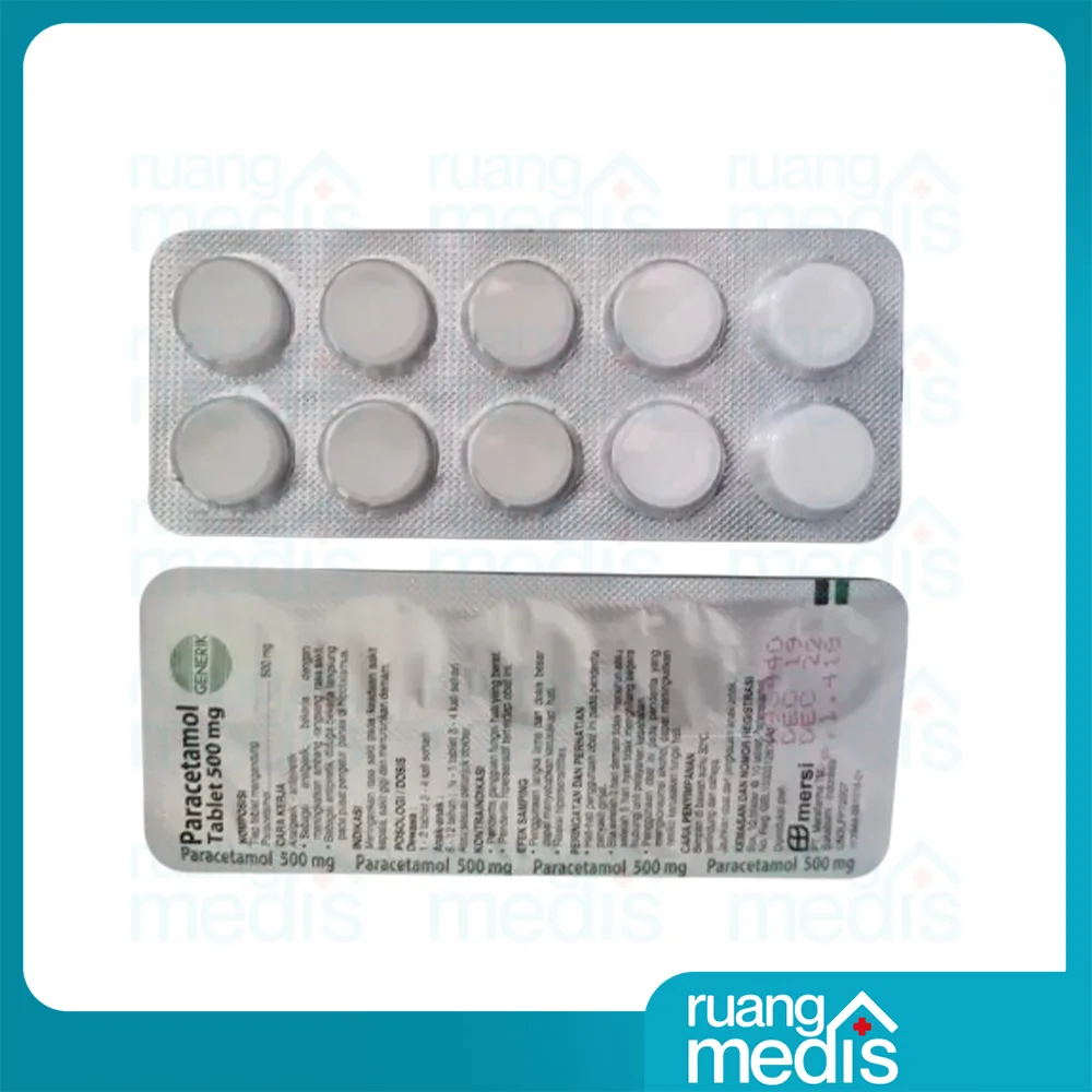 Foto PARACETAMOL 500 MG Mersi TAB 4