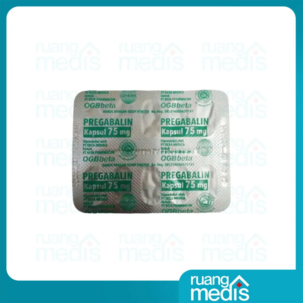 Foto PREGABALIN 75 MG OGB BETA PHARMA KAP 3