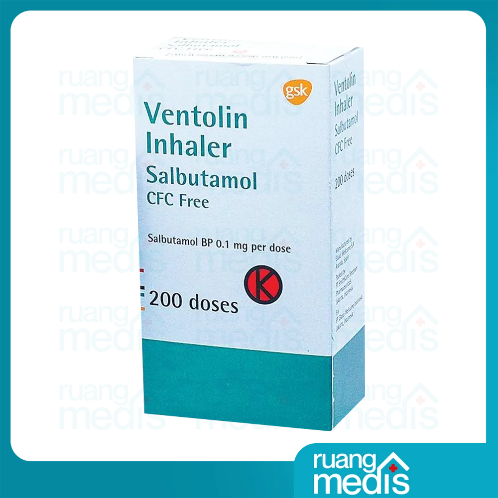 Foto VENTOLIN INHALER Gsk200 Doses 5