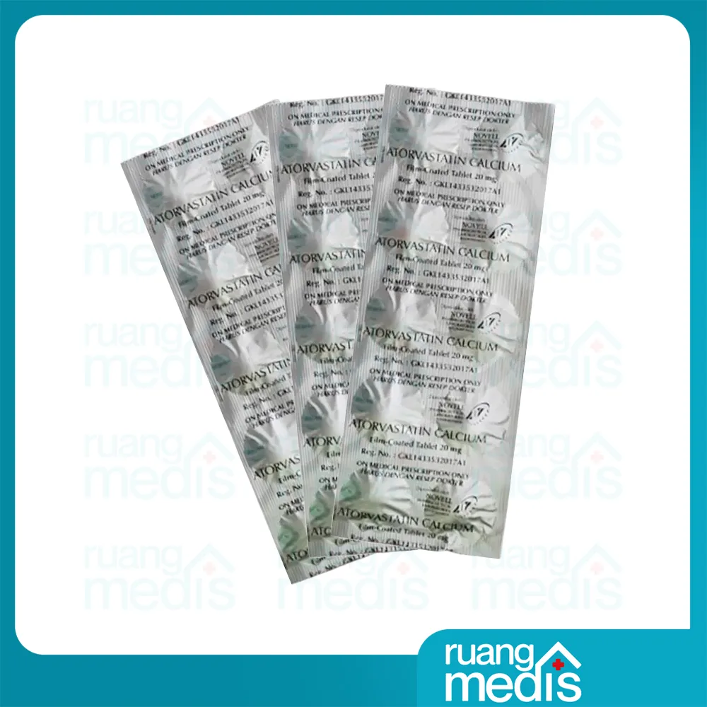 Foto ATORVASTATIN 20 MG NOVELL 3