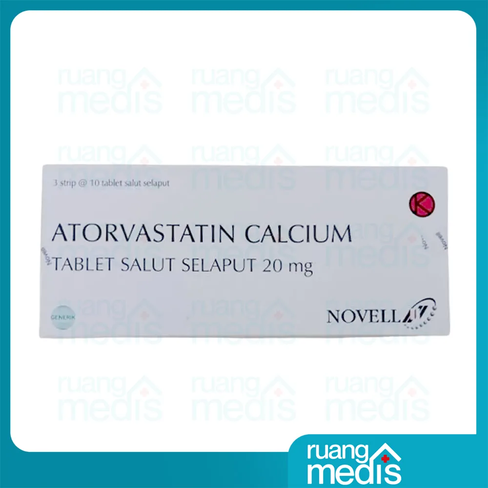 Foto ATORVASTATIN 20 MG NOVELL 2