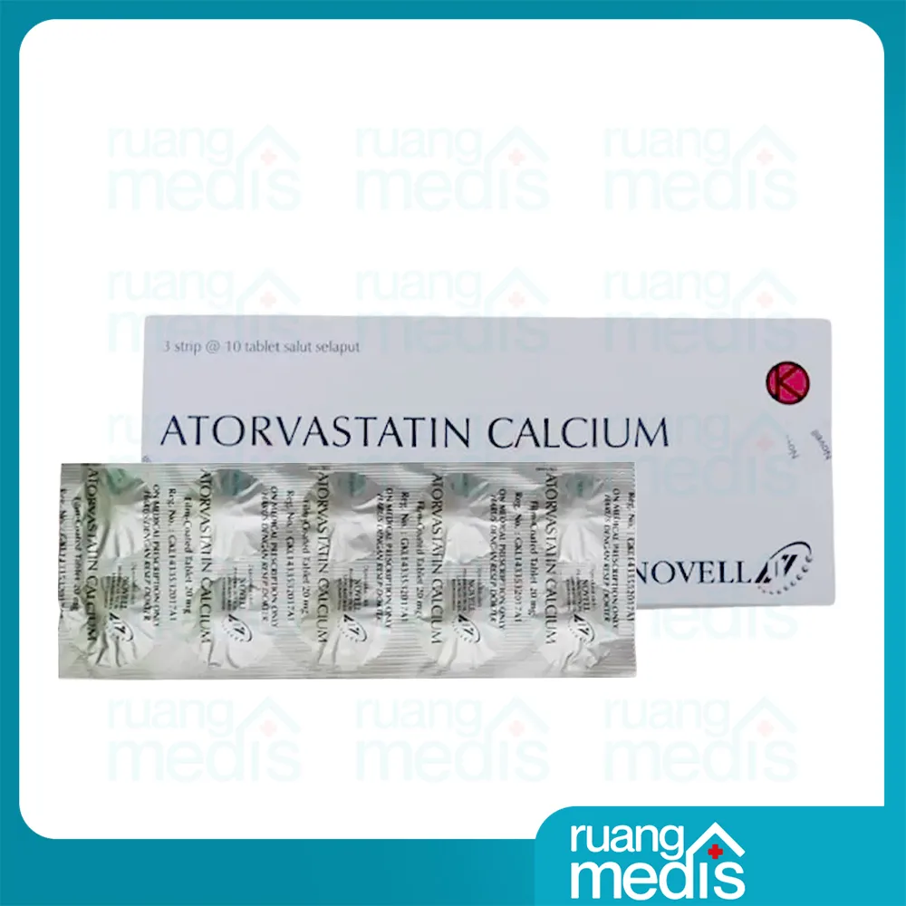 ATORVASTATIN 20 MG NOVELL
