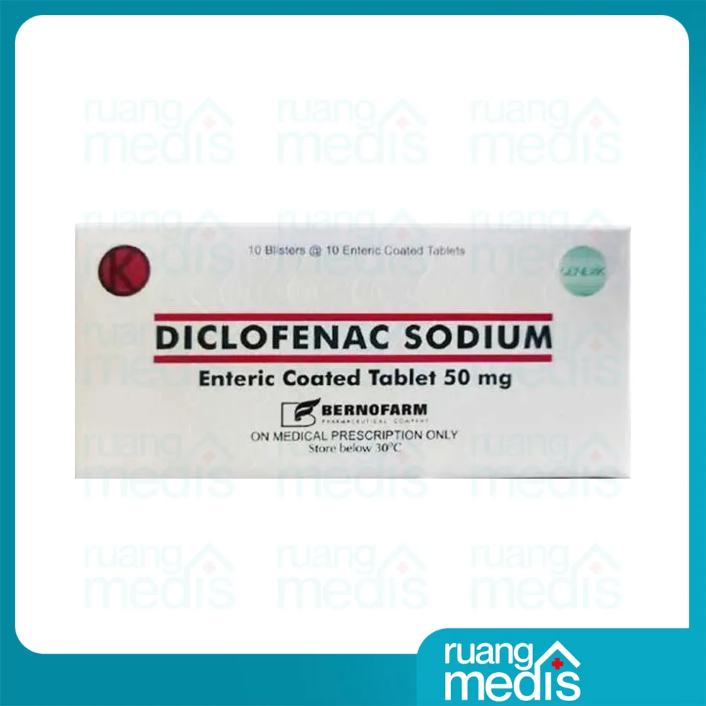 Foto DICLOFENAC SODIUM 50 MG TAB Bernofarm 2